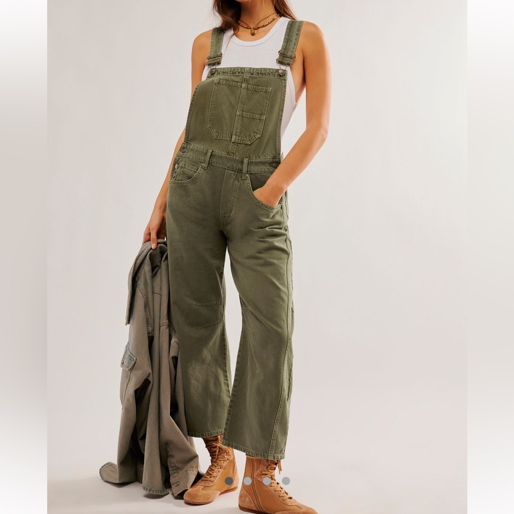 We The Free Good Luck Barrel Overalls